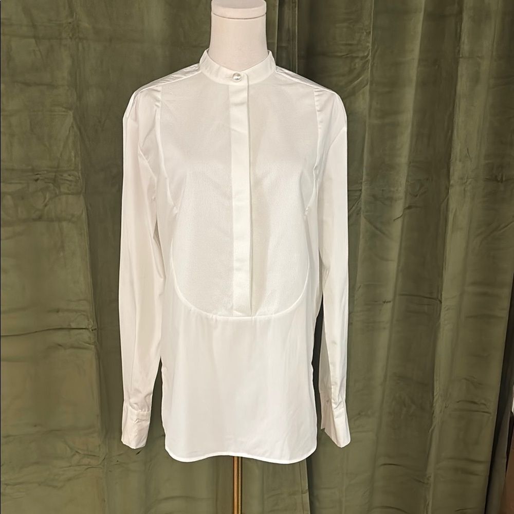 Chanel white blouse, S